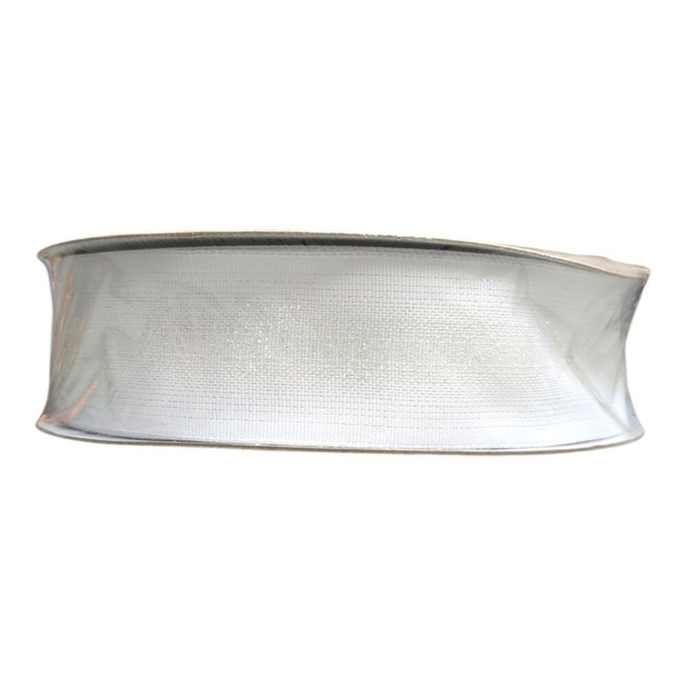 White Sparkle - Member's Mark Wired Edge Premium Spring Ribbon, 1.5in Wide x 50y